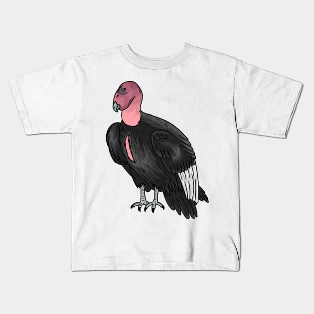 California condor bird cartoon illustration Kids T-Shirt by Cartoons of fun